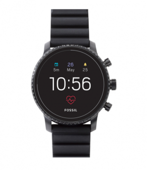 Fossil Gen 4 Explorist HR Black Silicone DW6F1 Mixtech